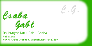 csaba gabl business card